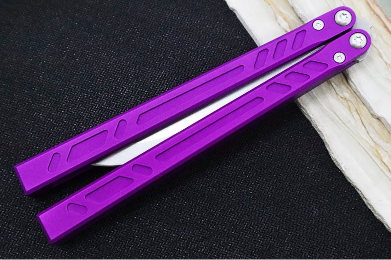 Bladerunner Systems Barebones Channel - Bayonet Blade / 154CM Steel / Purple Anodized Aluminum Handle BRS011PRP