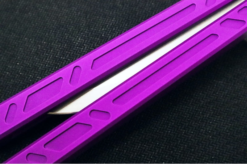 Bladerunner Systems Barebones Channel - Bayonet Blade / 154CM Steel / Purple Anodized Aluminum Handle BRS011PRP - Northwest Knives