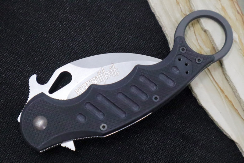 Fox Knives Karambit - Black G-10 Handle / N690Co Steel / Stonewashed Finish / Emerson Wave - 479SW