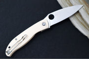 Spyderco Mantra 4 Folder - White G-10 Handle / 8Cr13MoV Stainless Steel / Drop Point Blade C274GWP - Northwest Knives