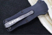 Benchmade 3350BK Mini Infidel OTF - Black Blade / CPM-D2 Steel / Black Anodized Aluminum Handle - Northwest Knives