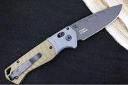 Benchmade 593BK PSK Personal Survival Kit Assisted Open - CPM-Magnacut Steel / Cobalt Cerakote finish / Milled OD Green G10 Handles & Gray G10 Bolsters - Northwest Knives
