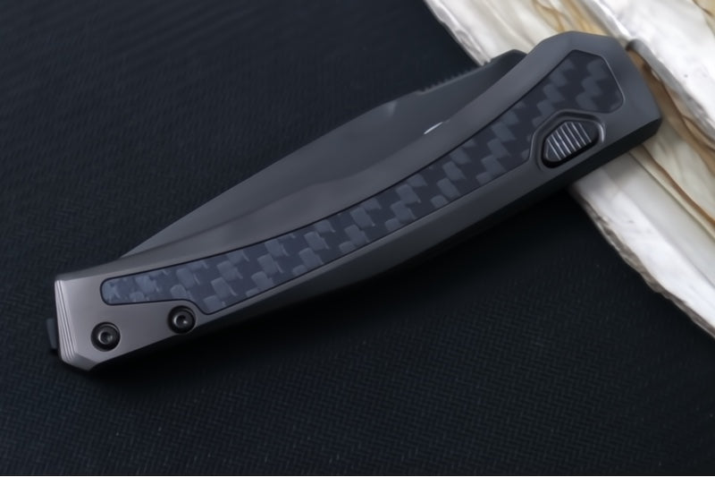 Zero Tolerance 0556BLK Auto - CPM-Magnacut Steel / Drop Point Blade / Carbon Fiber & Titanium Handle