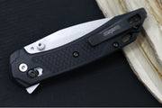 Kershaw 6000 Bonneville Flipper - Black Textured Glass Filled Nylon (GFN) handle / Drop Point Blade / Stonewashed Finish - Northwest Knives