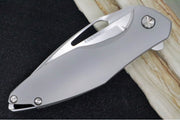 Koenig Arius - Standard with Smooth Titanium - Burnished Blade (Gen 4) - Northwest Knives