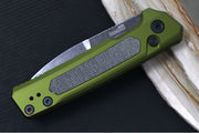 Kershaw 7205 Launch 22 Automatic - Spearpoint Blade / CPM-Magnacut Steel / OD Green Aluminum & Black Micarta Inlays - Northwest Knives