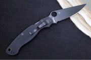 Spyderco Military 2 - CPM-S30V Steel / Partial Serrated Black Blade / Black G-10 Handle C36GPSBK2 - Northwest Knives