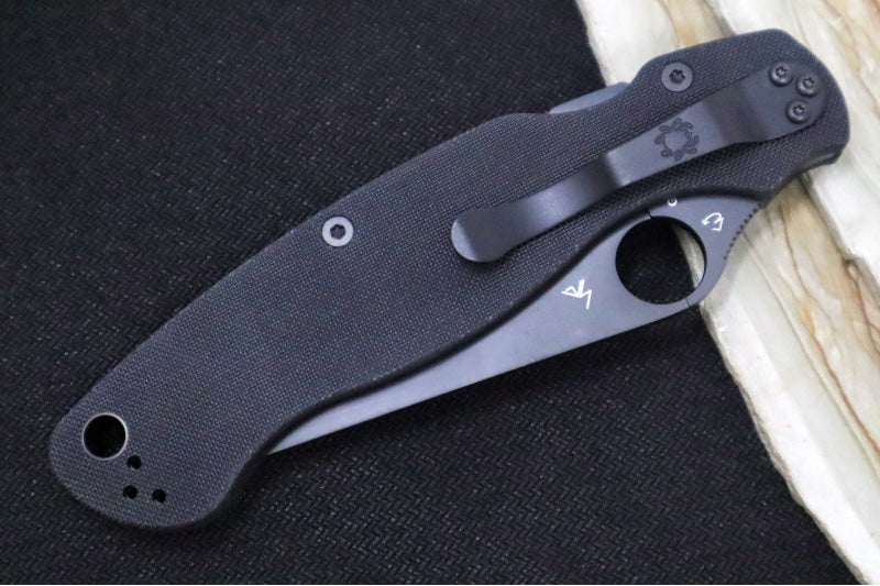 Spyderco Military 2 - CPM-S30V Steel / Partial Serrated Black Blade / Black G-10 Handle C36GPSBK2 - Northwest Knives