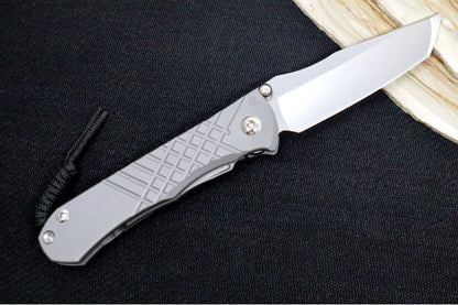 Chris Reeve Umnumzaan Left Handed - Tanto Blade / Glass Blasted / CPM-Magnacut Steel UMN-1015