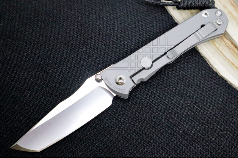 Chris Reeve Umnumzaan Left Handed - Tanto Blade / Glass Blasted / CPM-Magnacut Steel UMN-1015 - Northwest Knives