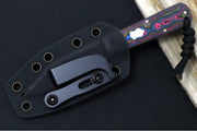 Jack Wolf Knives Gateway FIXedc Knife - Camocarbon 80s Handle / Clip Point Blade / Sandvik 14C28N Steel / Satin Finish - Northwest Knives