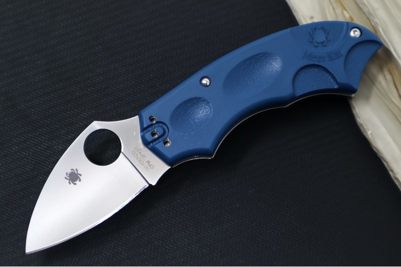 Spyderco Meerkat SPRINT RUN - Cobalt Blue FRN Handles / Satin Finish / Drop Point Blade / CPM-SPY27 Steel C64PCBL