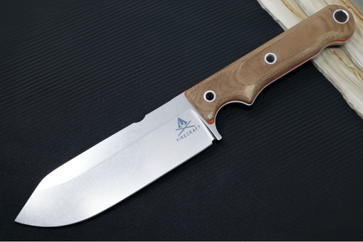 Garage Sale White River Knives 5" Firecraft - Kydex Sheath & Micarta Handle (No Sheath) - Northwest Knives