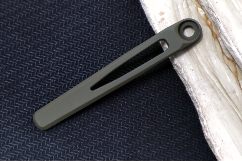 Chris Reeve Knives MIM Pocket Clip & Screw - OD Green Cerakote Exculsive COM-5124 - Northwest Knives