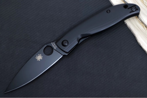 Spyderco Mantra 4 Folder - Black G-10 Handle / 8Cr13MoV Stainless Steel / Drop Point Blade C274GBBKP - Northwest Knives