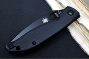 Spyderco Mantra 4 Folder - Black G-10 Handle / 8Cr13MoV Stainless Steel / Drop Point Blade C274GBBKP - Northwest Knives