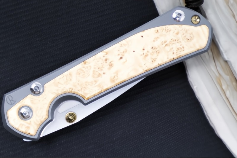 Chris Reeve Large Sebenza 31 - Drop Point Blade / Box Elder Inlay / CPM-Magnacut (A1) L31-1108