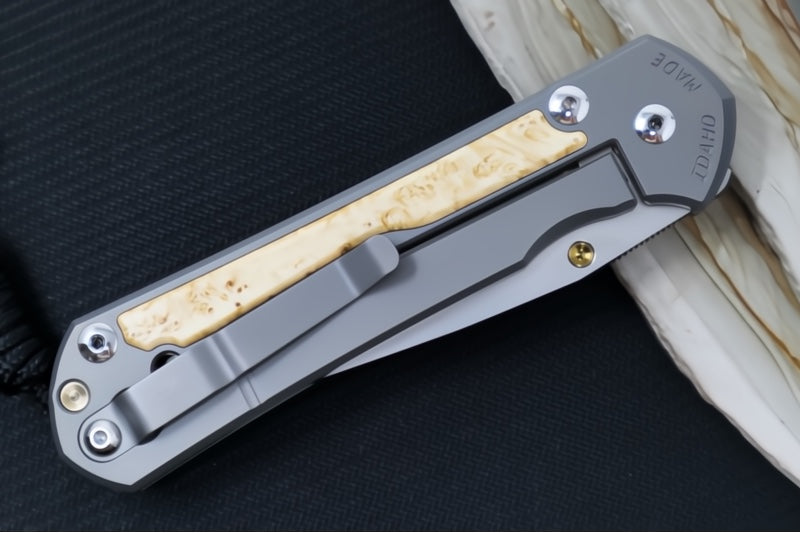 Chris Reeve Large Sebenza 31 - Drop Point Blade / Box Elder Inlay / CPM-Magnacut (A1) L31-1108