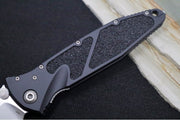 Microtech SOCOM Elite - Single Edge with Partial Serrates / Stonewashed Finish / Black Anodized Aluminum Handle with Black Inserts 160-11 - Northwest Knives