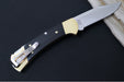 Buck 110 Slim Heritage Elite Folding Hunter - Clip Point Blade / CPM-Magnacut Steel / Ebony Wood Handle 0110BRS19-B - Northwest Knives