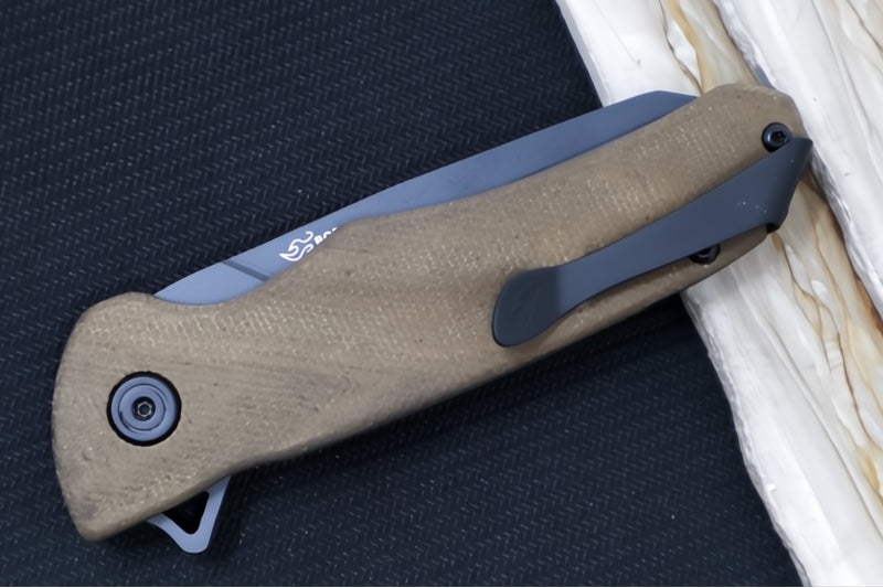 Buck 843 Sprint Ops Flipper - Reverse Tanto Blade / CPM-S30V Steel / Green Canvas Micarta Handle 13440 - Northwest Knives
