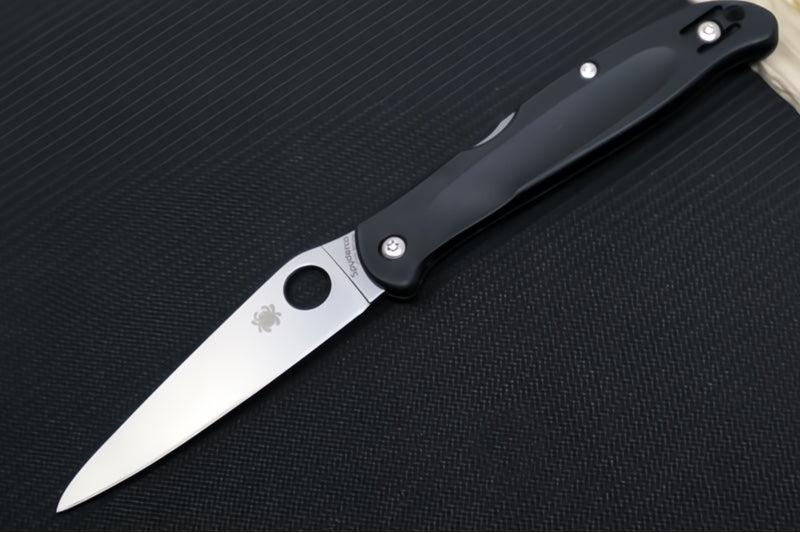 Spyderco Charisma Folder - Black FRN Handle / CTS-BD1N Stainless Steel / Drop Point Blade C259PBK - Northwest Knives