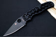 Spyderco Edgerati - Skeletonized Black DLC Finished Aluminum Handle / Black DLC Finished Blade / CPM-S30V Steel C266BKALBKP - Northwest Knives