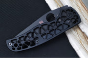 Spyderco Edgerati - Skeletonized Black DLC Finished Aluminum Handle / Black DLC Finished Blade / CPM-S30V Steel C266BKALBKP - Northwest Knives