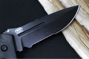 Garage Sale Benchmade Adams Auto 2750SBK - Black G-10 Handles / Black Cerakote Finish / Serrated Drop Point Blade / D2 Steel - Northwest Knives