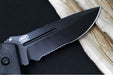 Garage Sale Benchmade Adams Auto 2750SBK - Black G-10 Handles / Black Cerakote Finish / Serrated Drop Point Blade / D2 Steel - Northwest Knives