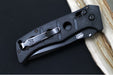 Garage Sale Benchmade Adams Auto 2750SBK - Black G-10 Handles / Black Cerakote Finish / Serrated Drop Point Blade / D2 Steel - Northwest Knives