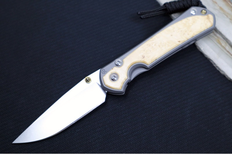 Chris Reeve Knives Small Sebenza 31 - Drop Point / Box Elder Inlay (A1) S31-1108 - Northwest Knives