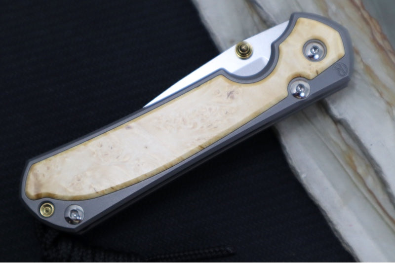 Chris Reeve Knives Small Sebenza 31 - Drop Point / Box Elder Inlay (A1) S31-1108 - Northwest Knives