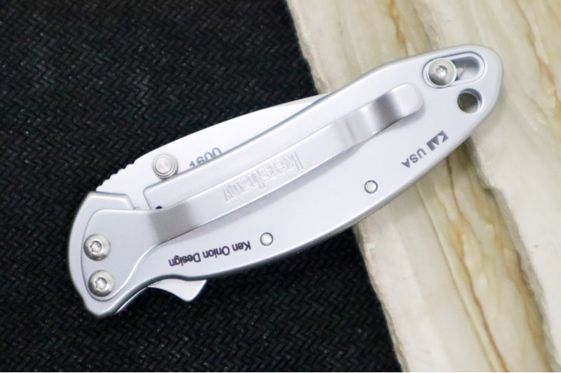 Kershaw 1600 Chive Flipper - Satin Blade / Stainless Steel Handle - Northwest Knives