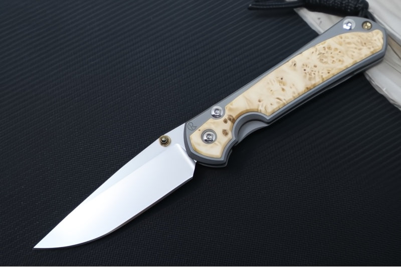 Chris Reeve Knives Small Sebenza 31 - Drop Point / Box Elder Inlay (A2) S31-1108 - Northwest Knives