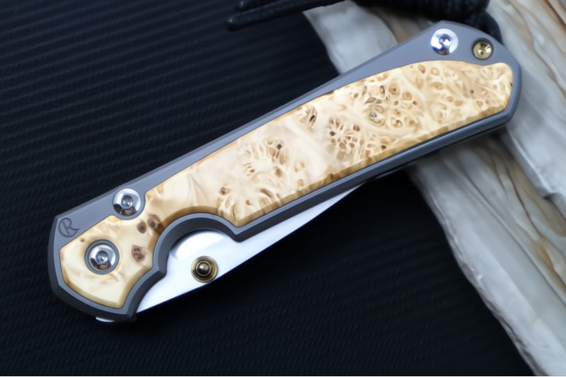 Chris Reeve Knives Small Sebenza 31 - Drop Point / Box Elder Inlay (A2) S31-1108 - Northwest Knives