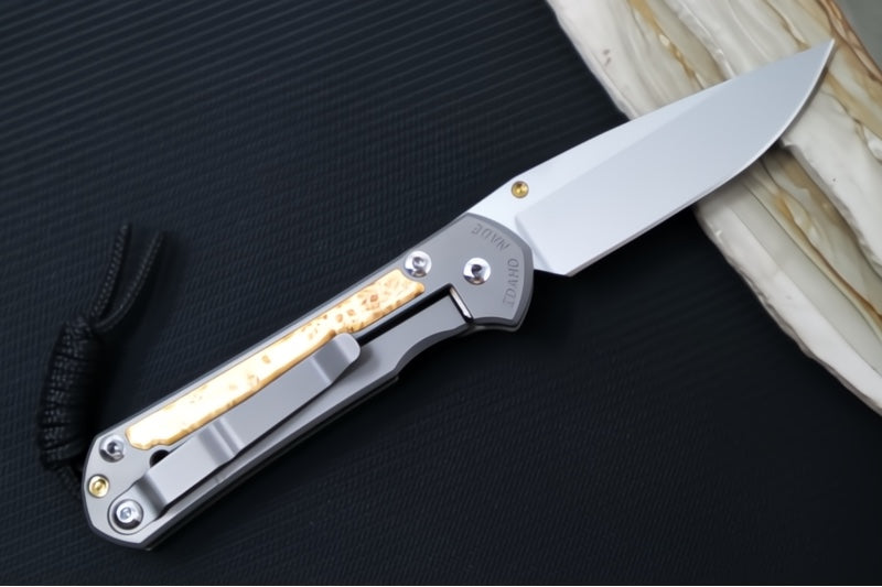 Chris Reeve Knives Small Sebenza 31 - Drop Point / Box Elder Inlay (A3) S31-1108 - Northwest Knives