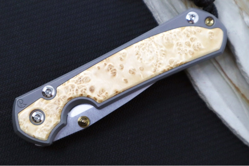 Chris Reeve Knives Small Sebenza 31 - Drop Point / Box Elder Inlay (A3) S31-1108 - Northwest Knives