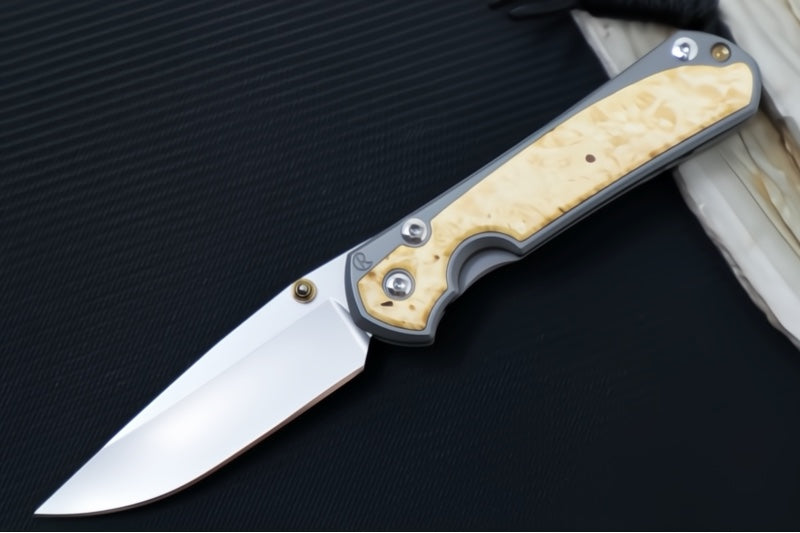 Chris Reeve Knives Small Sebenza 31 - Drop Point / Box Elder Inlay (A5) S31-1108 - Northwest Knives