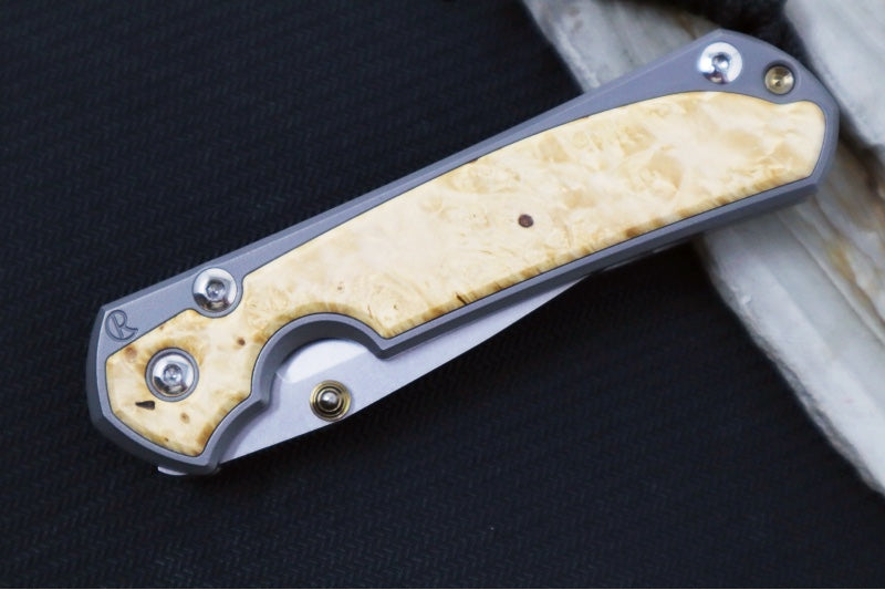 Chris Reeve Knives Small Sebenza 31 - Drop Point / Box Elder Inlay (A5) S31-1108 - Northwest Knives
