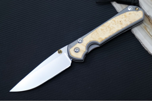 Chris Reeve Knives Small Sebenza 31 - Drop Point / Box Elder Inlay (A6) S31-1108 - Northwest Knives