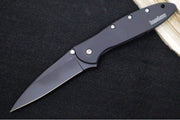 Kershaw 1660CKT Leek Flipper - Black 14C28N Blade / Black Stainless Steel Handle - Northwest Knives