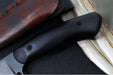 Soul of Creation Outrider - 52100 Steel / Black Cerakoted Drop Point / Black G-10 Handle / Brown Leather Sheath - Northwest Knives