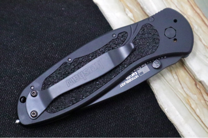 Kershaw 1670GBBLKST Blur Glassbreaker - Black 14C28N Blade / Black Anodized Aluminum Handle / Glass Breaker - Northwest Knives