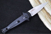 Kershaw 7125 Launch 12 Auto - 154CM Stonewash Blade / Black Aluminum Handle with Carbon Fiber Insert - Northwest Knives