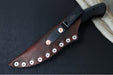 Soul of Creation Outrider - 52100 Steel / Black Cerakoted Drop Point / Black G-10 Handle / Brown Leather Sheath - Northwest Knives
