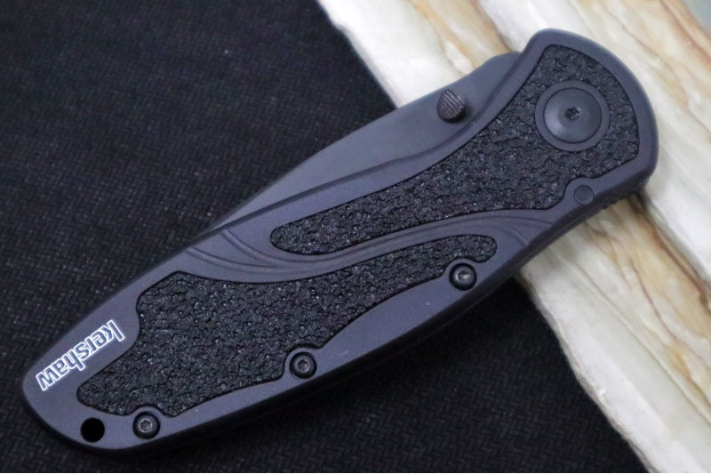 Kershaw 1670TBLKST Blur - Black Tanto 14C28N Blade / Black Anodized Aluminum Handle - Northwest Knives