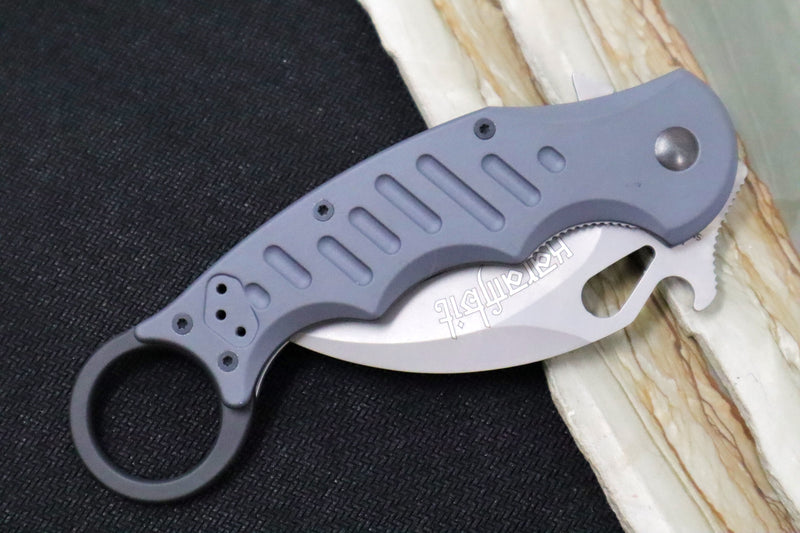 Fox Knives Karambit - Grey Aluminum Handle / N690Co Blade / Emerson Wave - 01FX478 - Northwest Knives