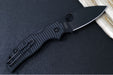 Spyderco Sage 5 Salt - Caribbean Bi-Directional Textured Black G-10 Handle / Black TiCN Blade / CPM-Magnacut Steel - C123GPBKMCBK - Northwest Knives