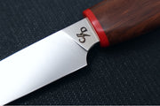 Corey Dunlap Custom Knives - Inazuma 3.5" Paring Knife - Western Style Ironwood Handle ZC0002590 - Northwest Knives